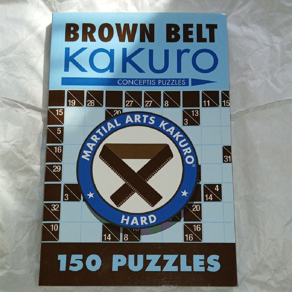 Kakuro Brown Belt Martial Arts 150 Concepts Puzzles NWT